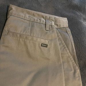 Grey RVCA weekend chinos.